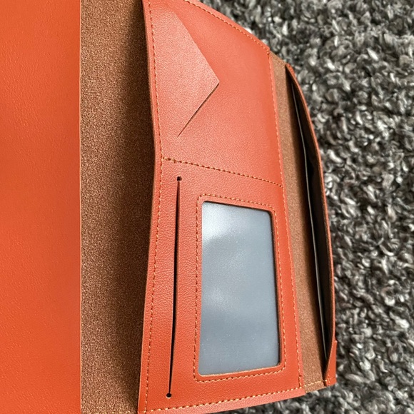 Burnt Orange Vegan Wallet - Picture 9 of 13